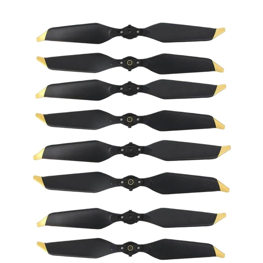 4 Paare, die schnelle Propeller mit niedrigen Rauschen in Golden und Silber mit Pro-Platin-Drohnenzubehör kompatibel sind(4 pairs gold) von ZJNWTVUH