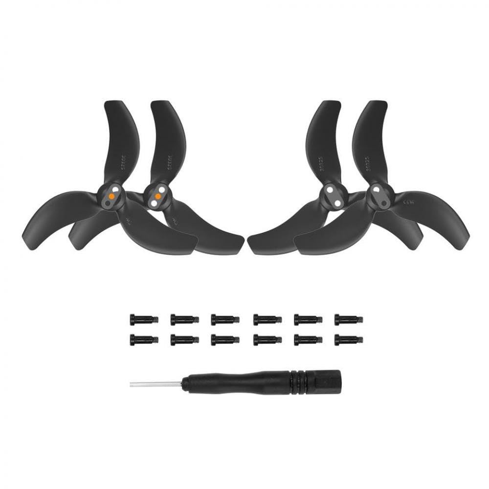 4 Stück Ersatzpropeller 3032S Ersatzteile Kompatibel mit kompatibles Avata 2 Style Drohnenzubehör(2 Pair Black) von ZJNWTVUH