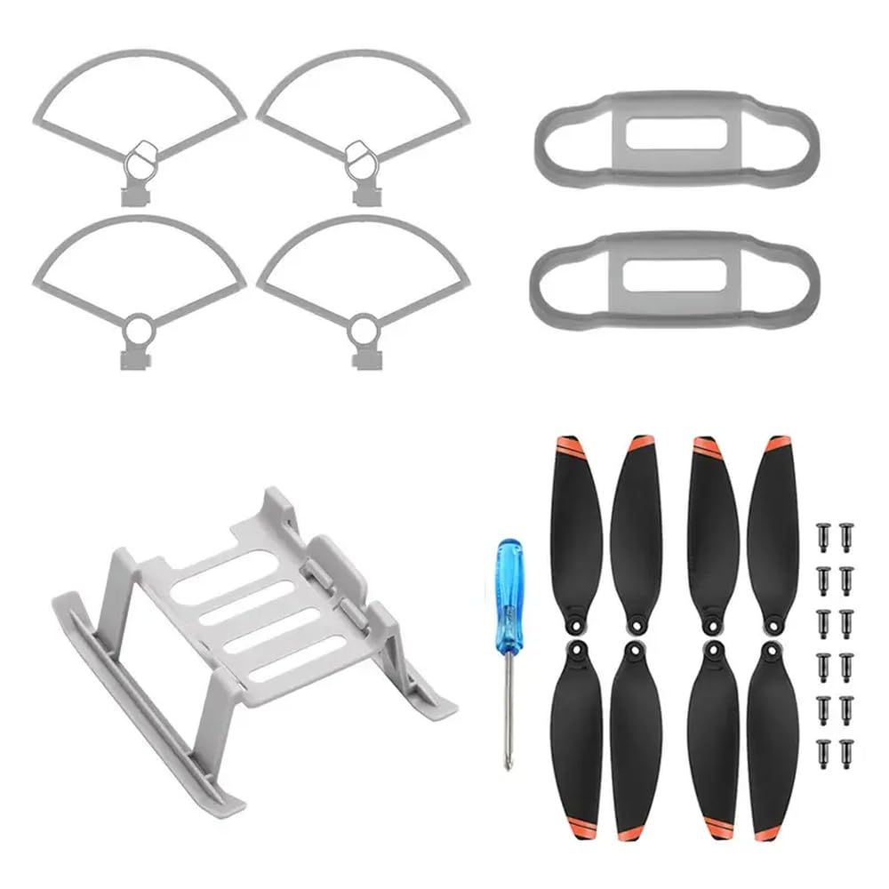 4er-Pack Propellerschutzringabdeckungen, kompatibel mit 2 SE Quick Release Propeller Protection Kit Drohnenzubehör(Gray 4 in 1) von ZJNWTVUH