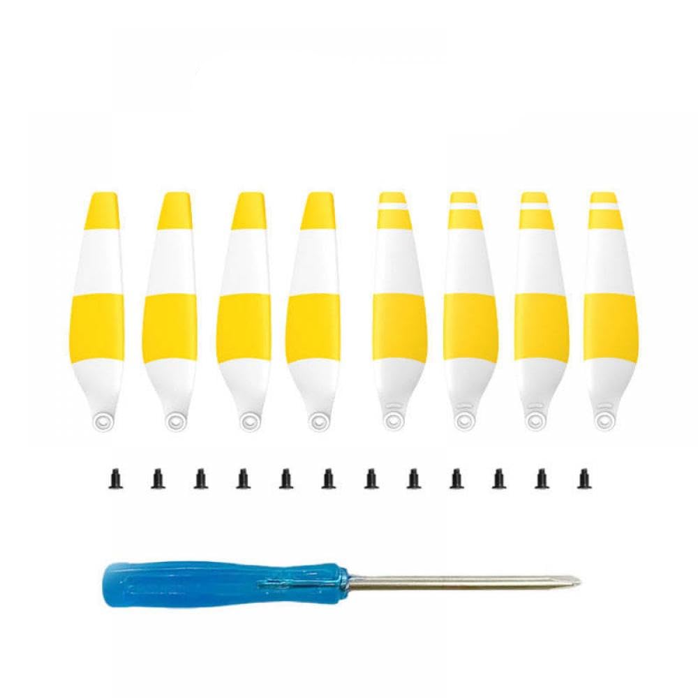 8er-Pack 6030F-Propeller-Ersatz, kompatibel mit 3 geräuscharmen Schnellspanner-Ersatzteilen Kompatibel mit Drohnenflügelventilatoren(8pcs yellow) von ZJNWTVUH