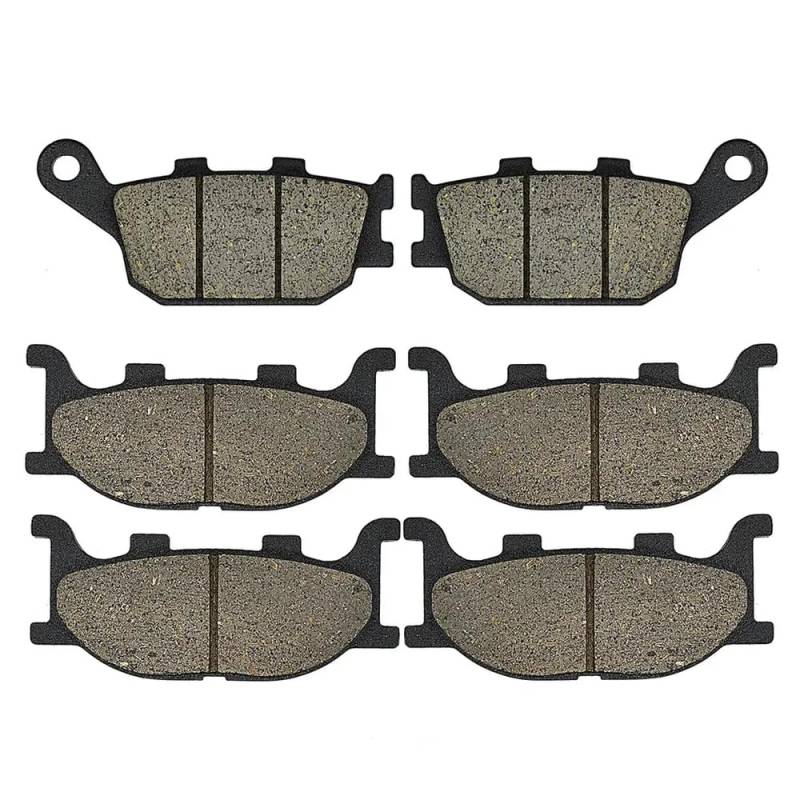 Motorrad-Bremsbeläge vorne und hinten, kompatibel mit FZ6 2004–2007 und XJ6 S Diversion 2013, 2-Kolben-Bremssattel(Front and Rear) von ZJNWTVUH