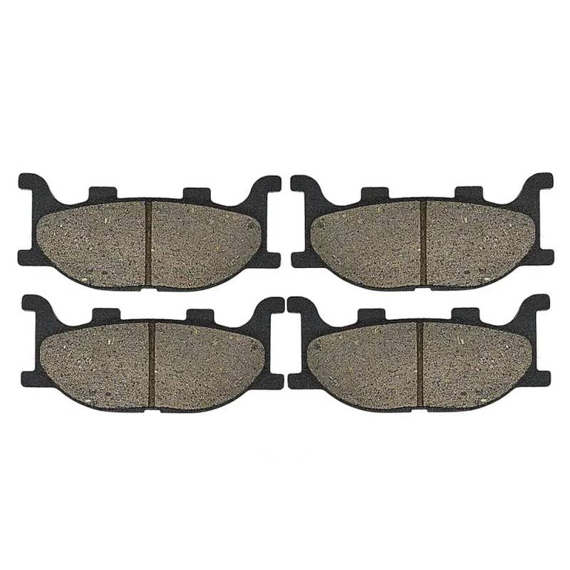 XCMT Ersatzbremsbeläge FZ6 600 XJ6 Diversion 600, kompatibel mit 2-Kolben-Bremssattel 04–07 13–15(2 Pairs Front) von ZJNWTVUH