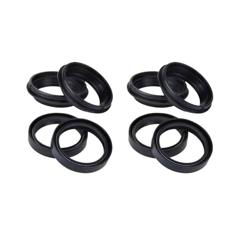 46x58x11 Vorderradgabel-Dämpferöldichtung 46 58 Staubschutzlippe for ZZ-R600 ZZR600 600 ZX900 ZX-9R ZX 9R Ninja 900 ZX9R(4pcs Seal 4pc Cover) von ZJPJMXNN