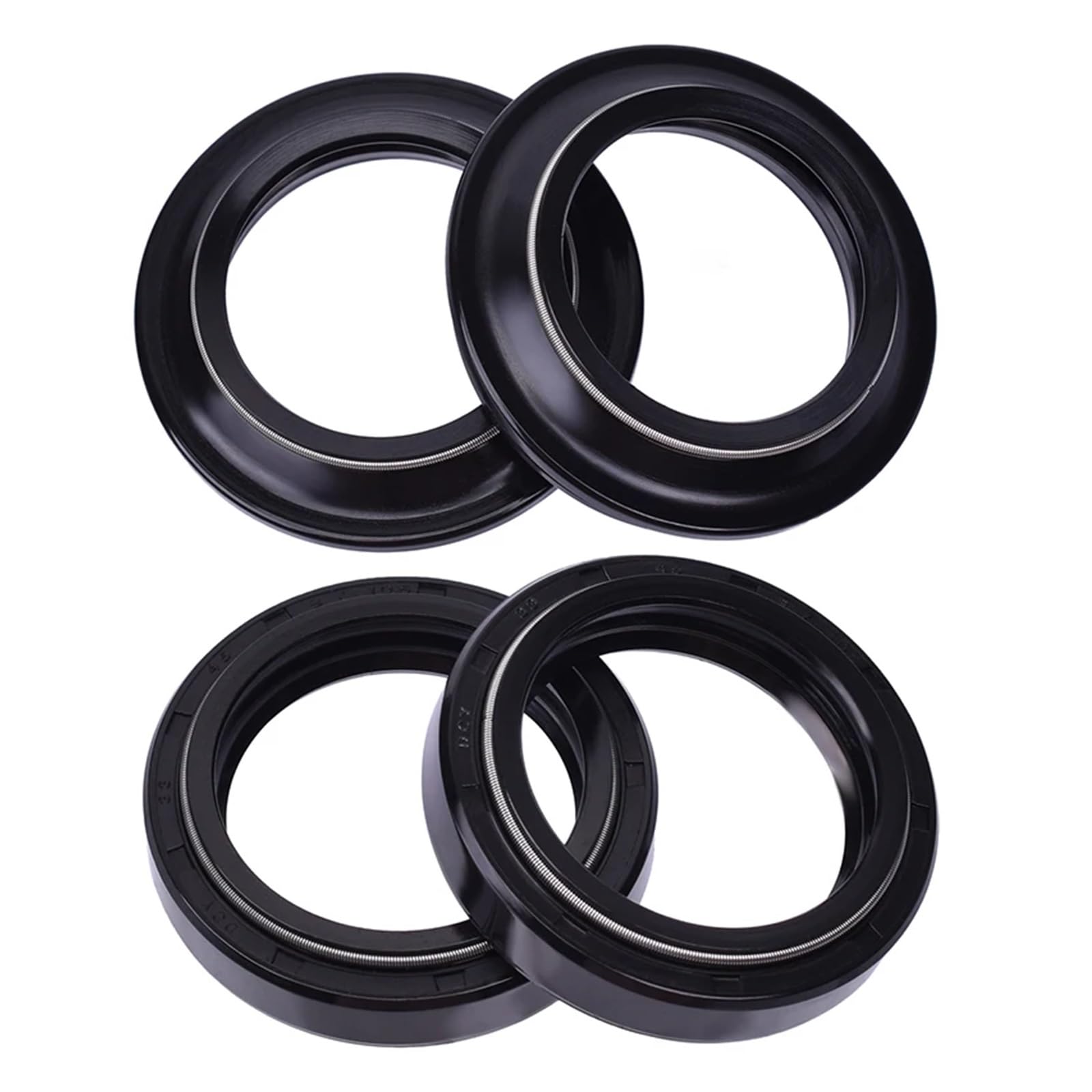 ZJPJMXNN 33X45X8/10,5 Motorrad Stoßdämpfer Vorne Gabel Dämpfer Öl Dichtung Staub Abdeckung for YZF R125 R15 XV250 125 BW TW 200(1sets Oil Dust Seal) von ZJPJMXNN