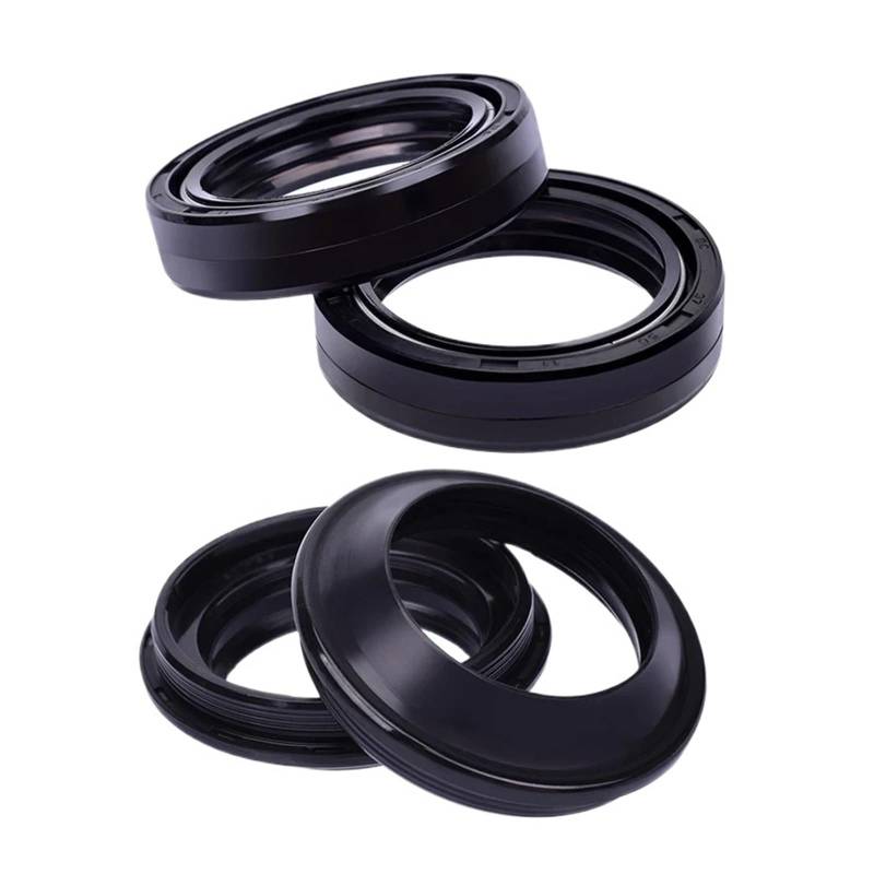 ZJPJMXNN 37 * 50 * 11 Motorrad Gabel Öl Dichtung 37 50 Staub Abdeckung for EX250F EX250R Ninja 300 Ninja 300 ABS KRT ER5 2005-2007(2pcs Seal 2pcs Cover) von ZJPJMXNN