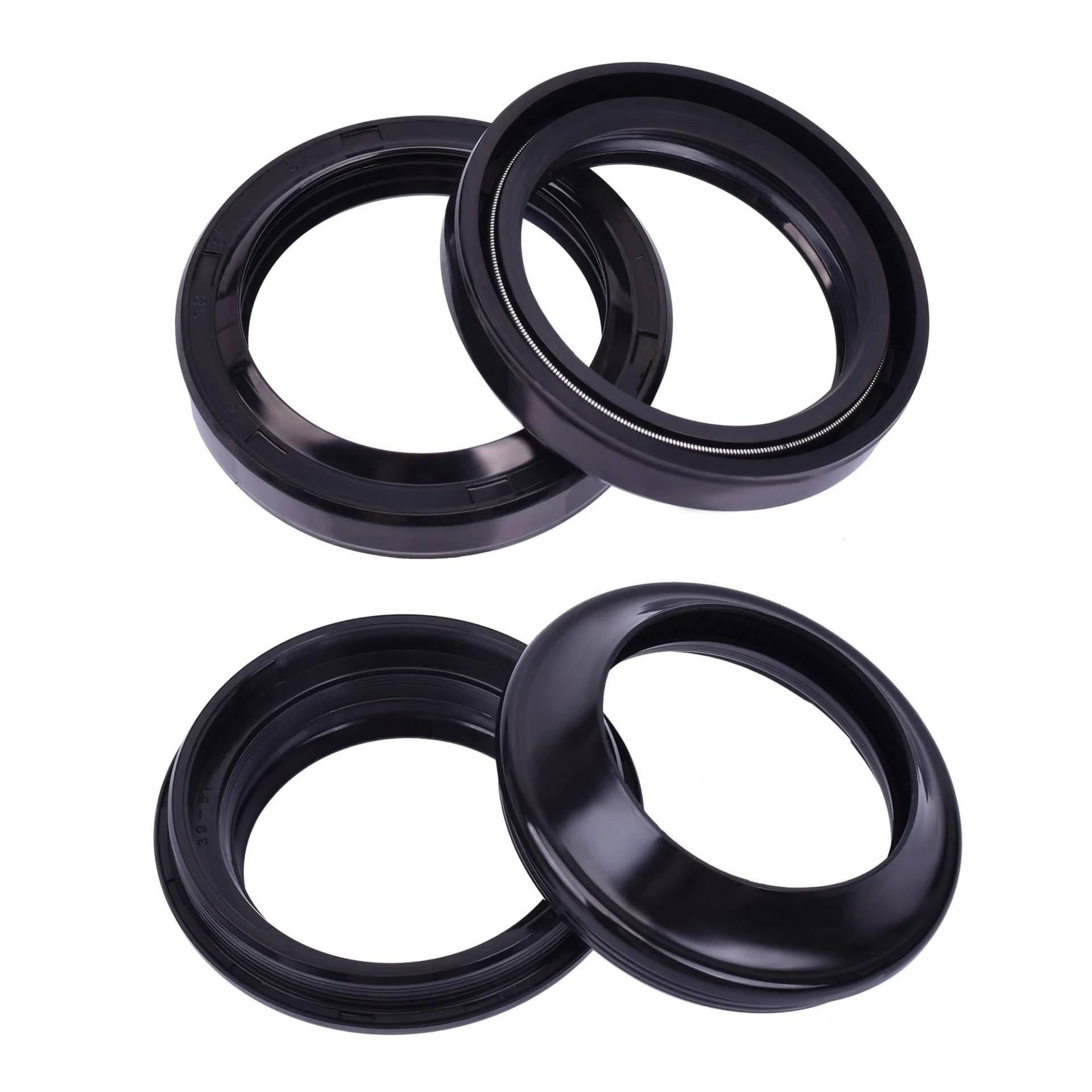 ZJPJMXNN 39x51x8 Motorrad Stoßdämpfer Gabel Dämpfer Öl Dichtung 39 51 Staub Abdeckung for VLX600 VT600CD VT600 Schatten VLX Deluxe VT 600(2xOil Seal 2xcover) von ZJPJMXNN