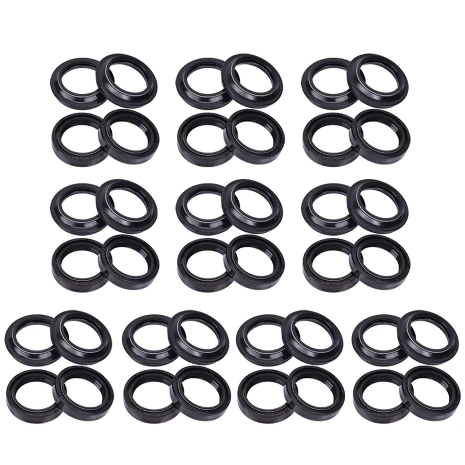 ZJPJMXNN 41 54 11 Motorrad-Vorderradgabel-Öldichtung und Staubdichtung for GT650P GT650R GT650S GT650 Comet GV650 Aquila Progress ST7 ST7D(20pcs Oil 20pcs Dust) von ZJPJMXNN