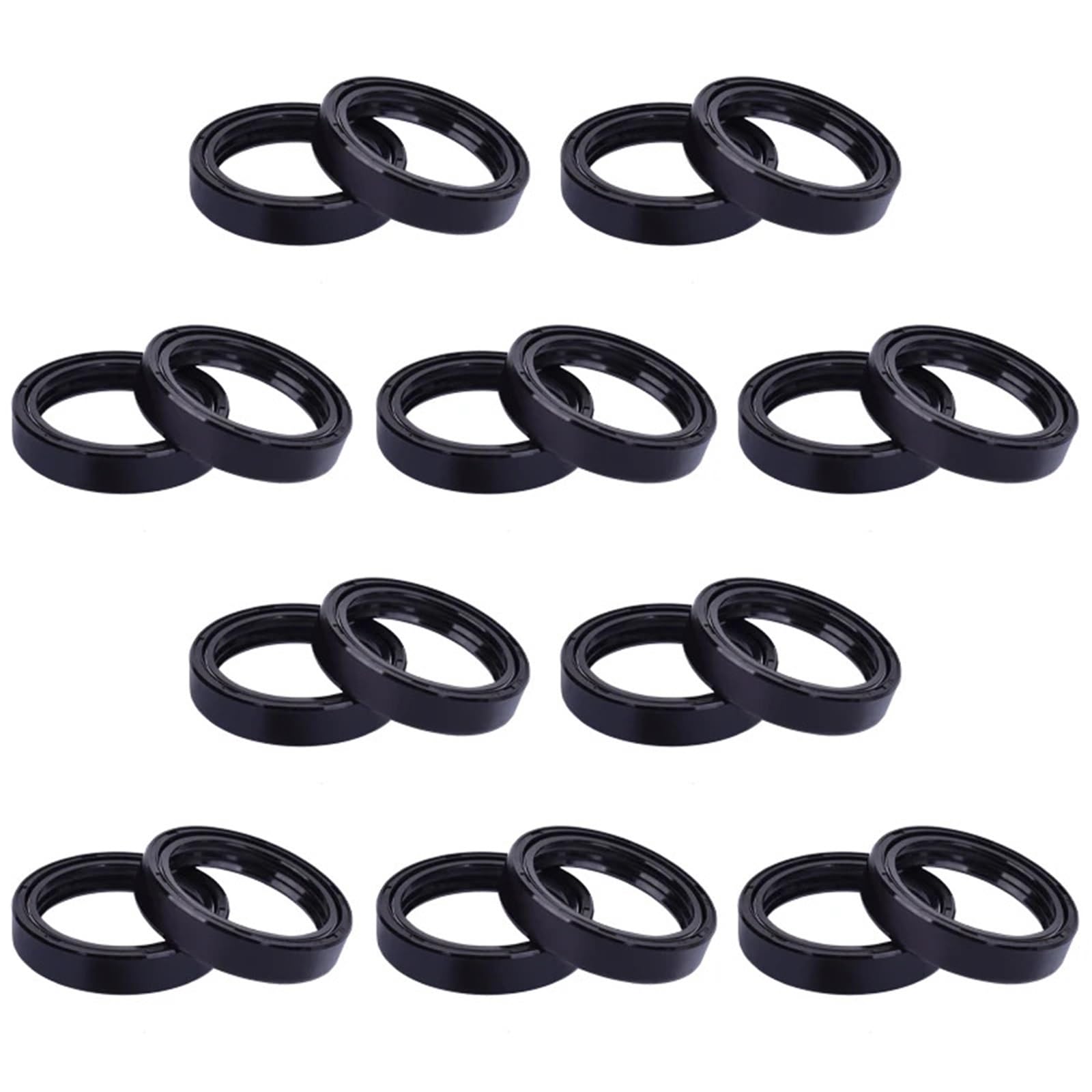 ZJPJMXNN 41 54 11 Motorrad-Vorderradgabel-Öldichtung und Staubdichtung for GT650P GT650R GT650S GT650 Comet GV650 Aquila Progress ST7 ST7D(20pcs Oil Seal) von ZJPJMXNN