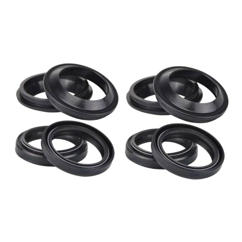 ZJPJMXNN 41x53x8 41 * 53 * 8 Motorrad-Vorderradgabel-Öldichtung und 41 53 Staubdichtungs-Abdecklippe for FZR1000 EXUP 1000 Genesis FZR 1000(4pcs Seal 4pcs Cover) von ZJPJMXNN