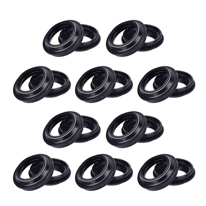 ZJPJMXNN 43x55x11 Vorderradgabel-Öldichtungs-Staubschutz for 748R 749R 916R 996R 998R 999R 999S 1098R 1198R(8pcs Oil Seal) von ZJPJMXNN