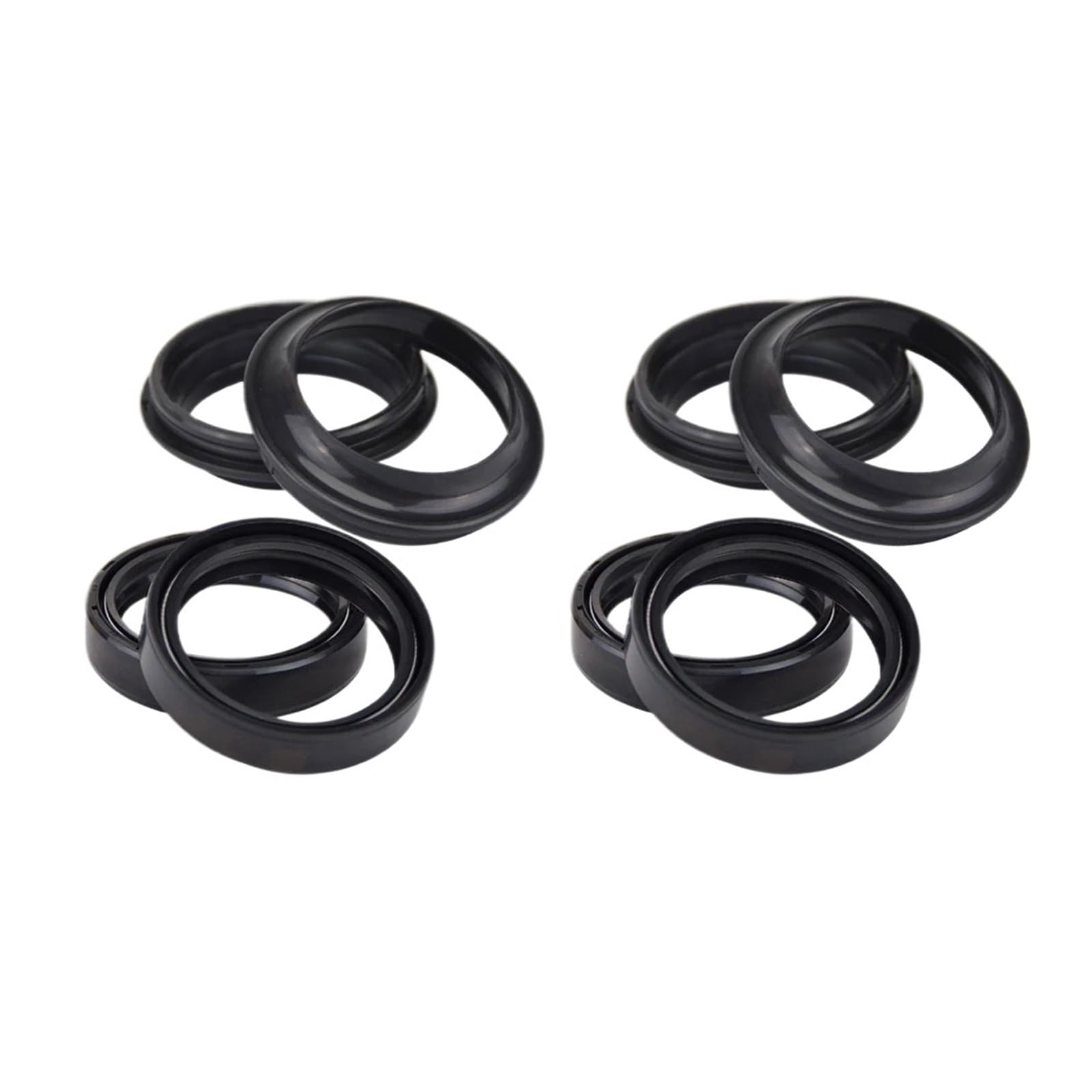 ZJPJMXNN 45x57x11 Motorrad Gabel Dämpfer Öl Dichtung Staub Abdeckung 41 53 11Für VN1700 Vulcan Voyager Vaquero 2009-2014 VN 1700 Voyager(4pcs Seal 4pc Cover) von ZJPJMXNN