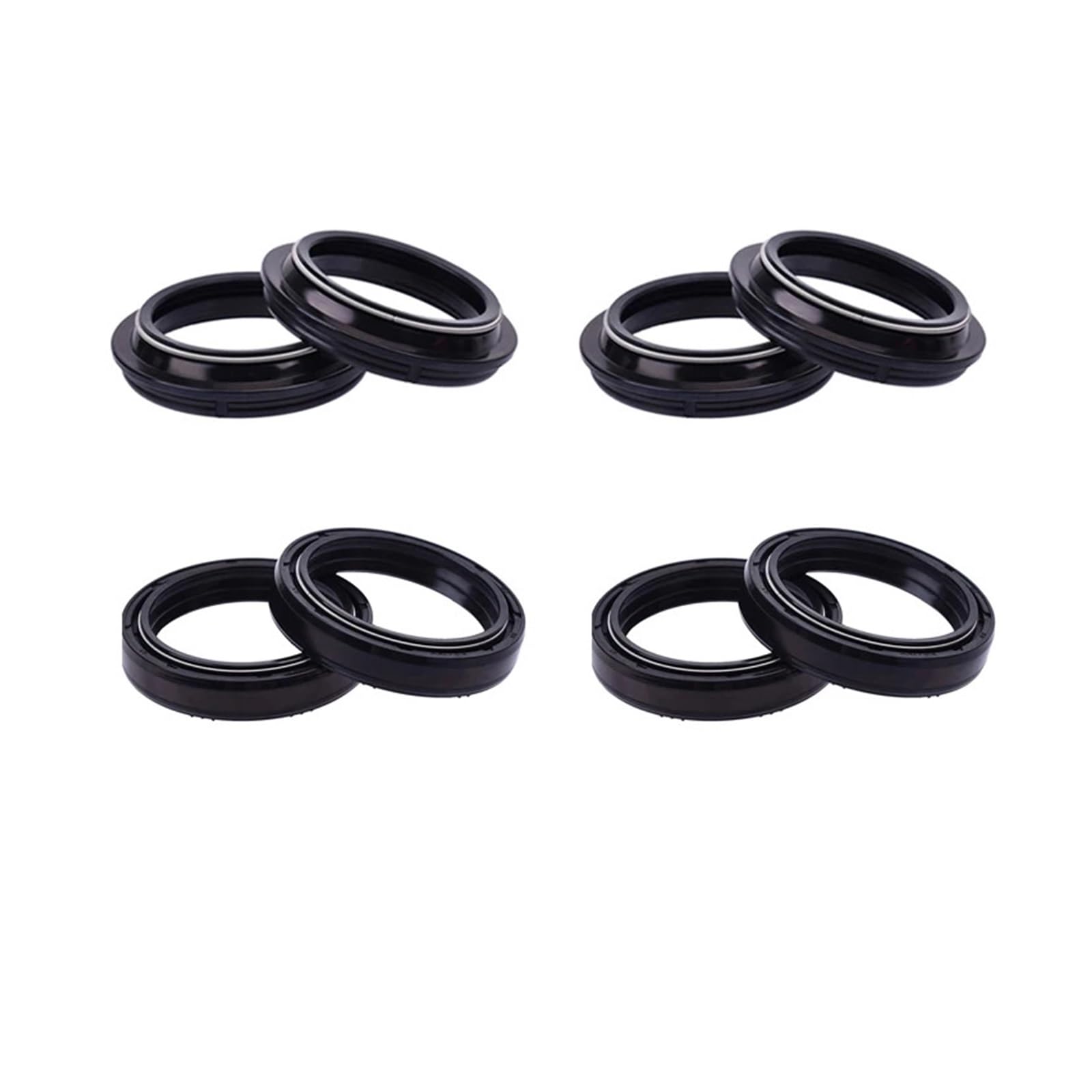 ZJPJMXNN 48X58X9,5/11 Motorrad Gabel Suspension Dämpfer Öl Dichtung 48 58 Staub Abdeckung for YZ250 YZ 250 2004-2018 YZ250F YZ250FX(4xOil Seal 4xcover) von ZJPJMXNN