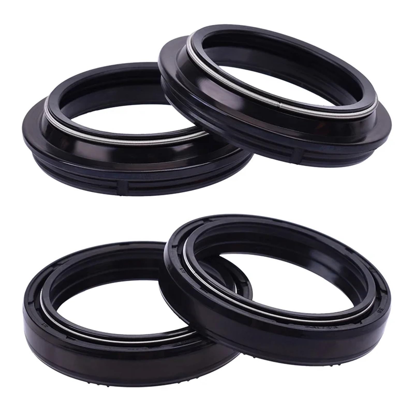 ZJPJMXNN Motorrad Gabel Öl Dichtung Staub Abdeckung 43 55 9.5/10,5 for ZZR1400 VN1600 Klassische Nomad for TL1000R TL1000S(2pcs Seal 2pc Cover) von ZJPJMXNN