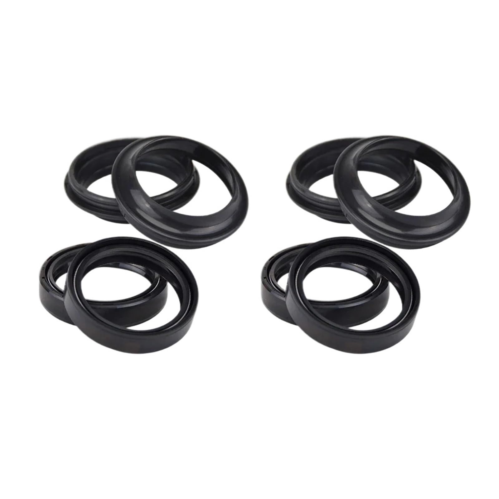 ZJPJMXNN Motorrad Gabel Öl Dichtung Staub Abdeckung 43 55 9.5/10,5 for ZZR1400 VN1600 Klassische Nomad for TL1000R TL1000S(4pcs Seal 4pc Cover) von ZJPJMXNN