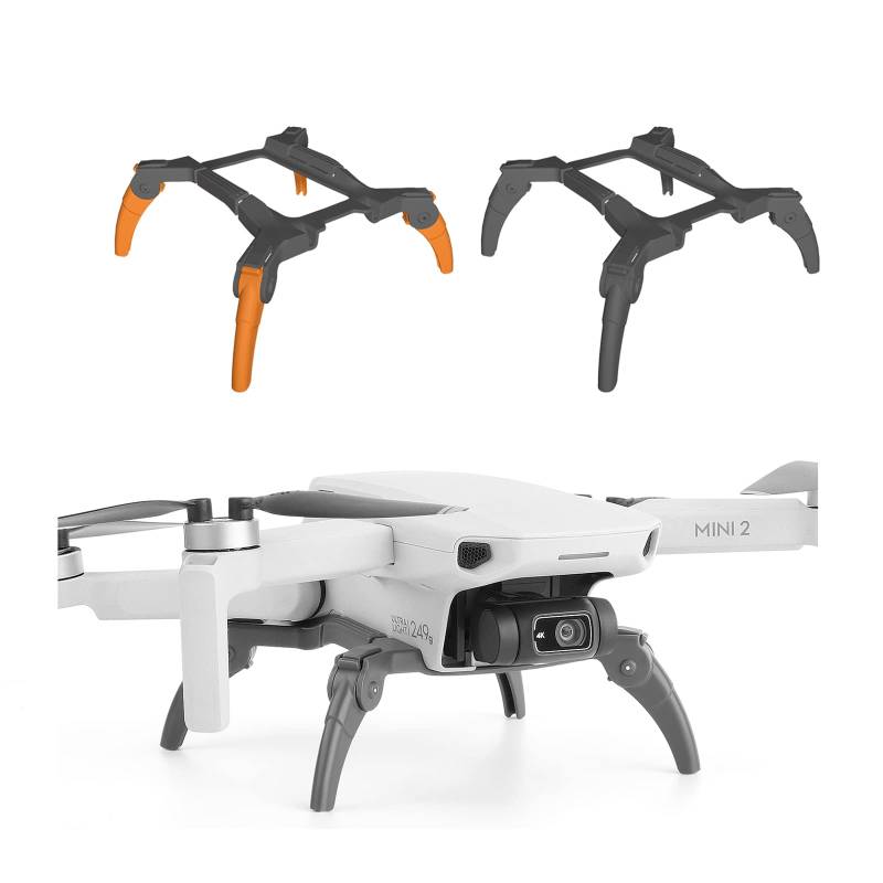 Landegestell für DJI Mini 2/Mavic Mini SE/Mavic Mini Drone Zubehör, Erweiterung Landefüße Landegestell Beine Landing Gear Fahrwerk für DJI Mini 2/Mavic Mini SE/Mavic Mini (Grau) von ZJRXM Zubehör für DJI Drone