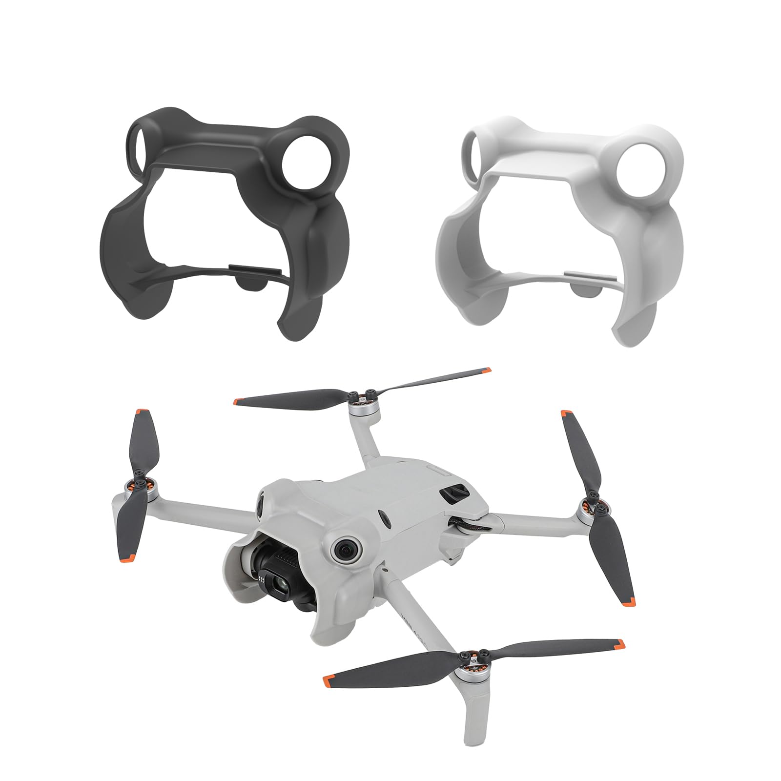 ZJRXM Gegenlichtblende für DJI Mini 4 Pro Drone, Objektivkappe Hood Caps Schutz Schutzhülle für DJI Mini 4 Pro Drone Zubehör (Grau) von ZJRXM