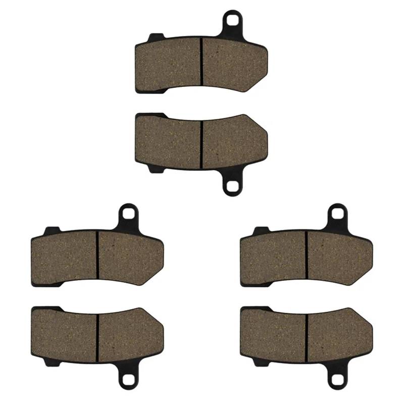 3 Paar Motorrad-Bremsbeläge for Ha.rl/ey FR+R FL/HR FLT/R FL/TRX FLT.RU FLH/TC FL.HTCU FL/HT FLH.X 2008–2014(3 Pairs) von ZJUQJAPQ