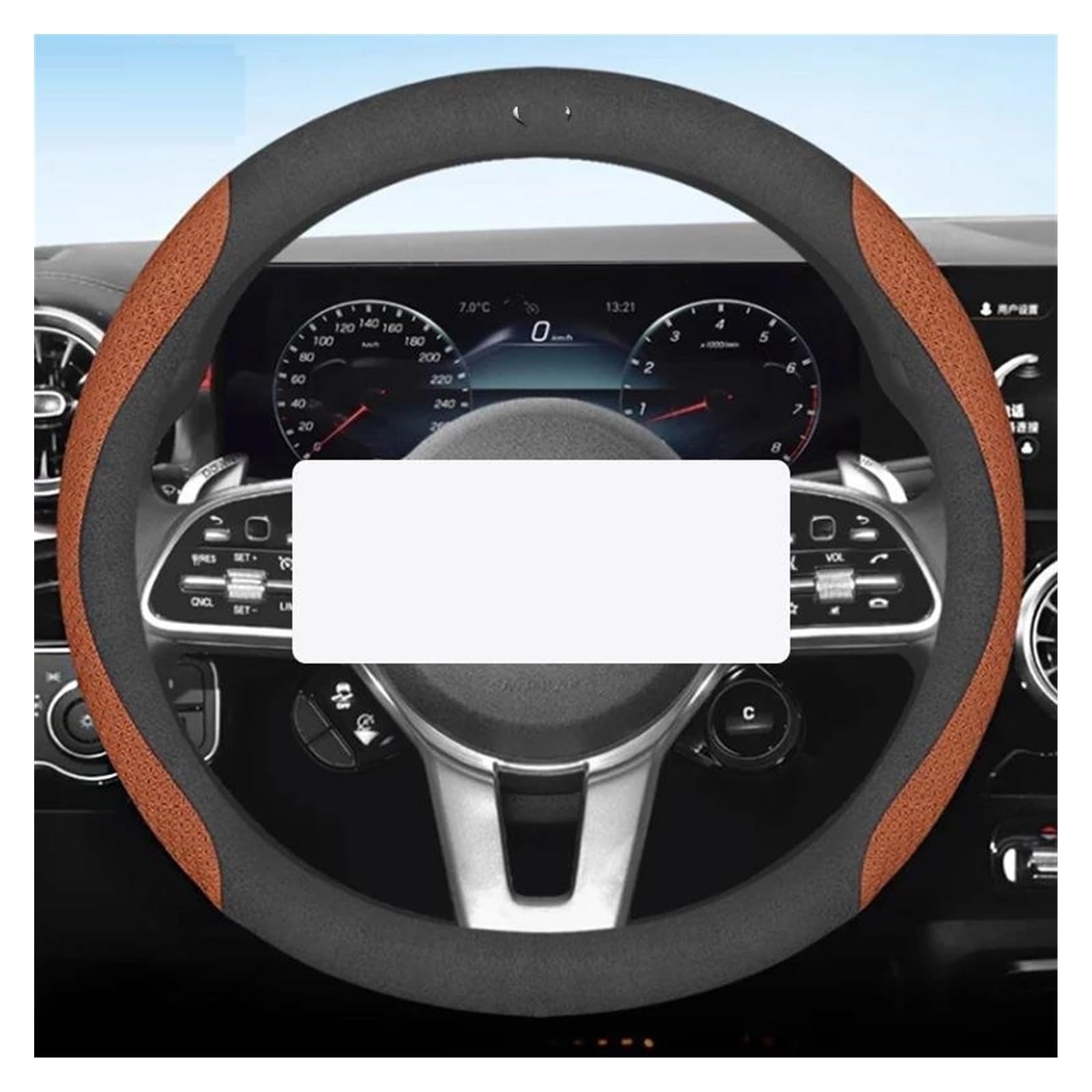 Auto Lenkrad Abdeckung Atmungsaktive Anti Slip Leder Lenkung Schutz Für Infiniti QX50 QX60 Q60 Q70 2020 2021 2022(12) von ZJYDDM