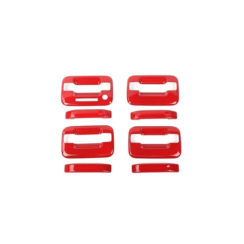 Auto Außentürgriffe Auto Türgriff Dekoration Schutzhülle Aufkleber Für Ford Für F150 2009 2010 2011 2012 2013 2014 Auto türgriff Abdeckung(Red) von ZJYZYQ