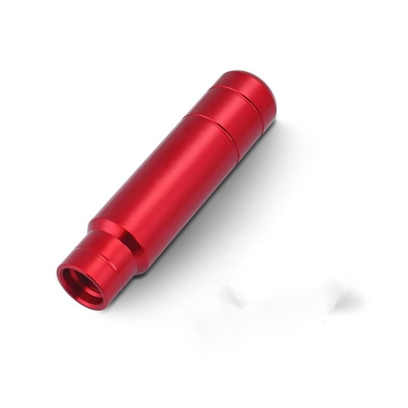 Auto Schaltknauf 9 Farben Universal 130MM Schaltknauf Schaltgetriebe Aluminium Schalthebelknauf Schaltgetriebe(Red) von ZJYZYQ