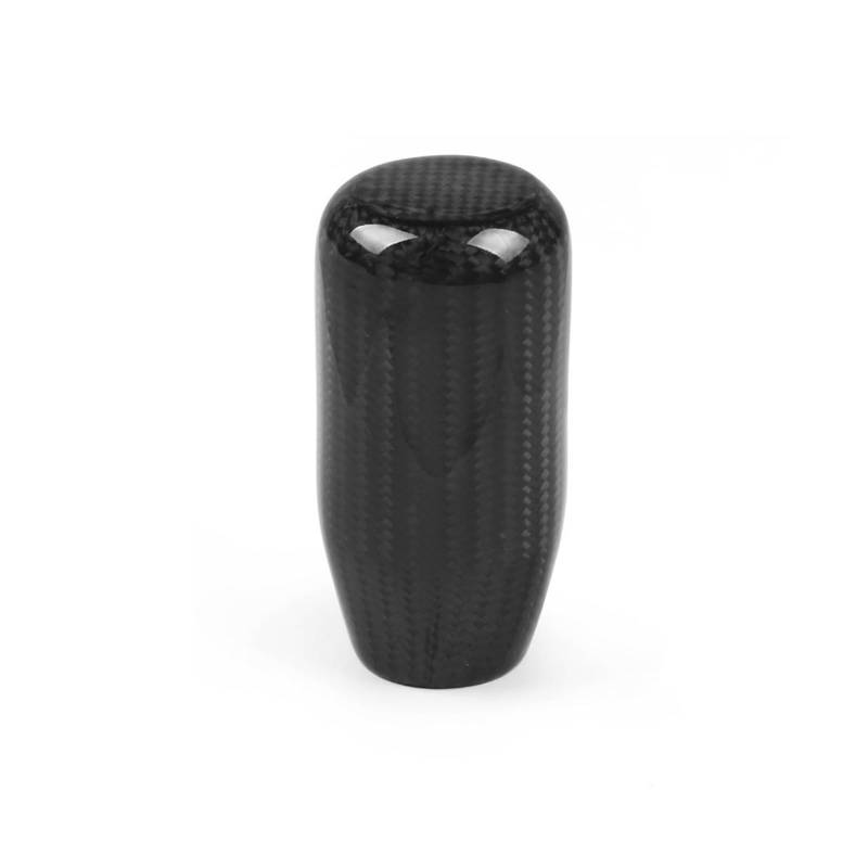 Auto Schaltknauf Universal Real Carbon Fiber Manuelle Schaltknauf Stick Shifter Hebel Knauf Griff Knob Schaltgetriebe(Black) von ZJYZYQ