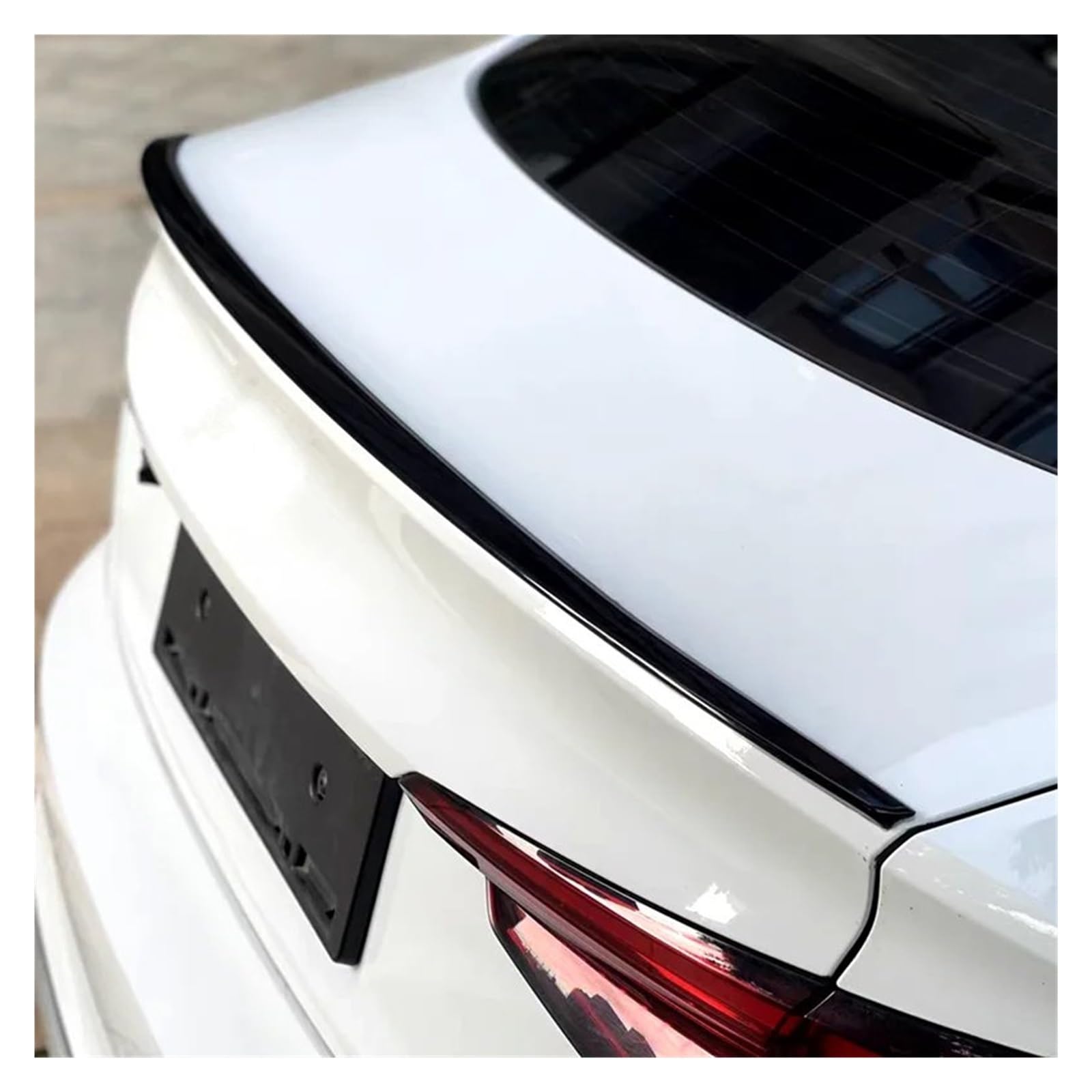 Auto Spoiler Auto Heckspoiler ABS Material Grundierung Farbe Auto Heckflügel Dekoration Für A5 Für S5 2017-2023 Auto Spoiler Wing(White) von ZJYZYQ