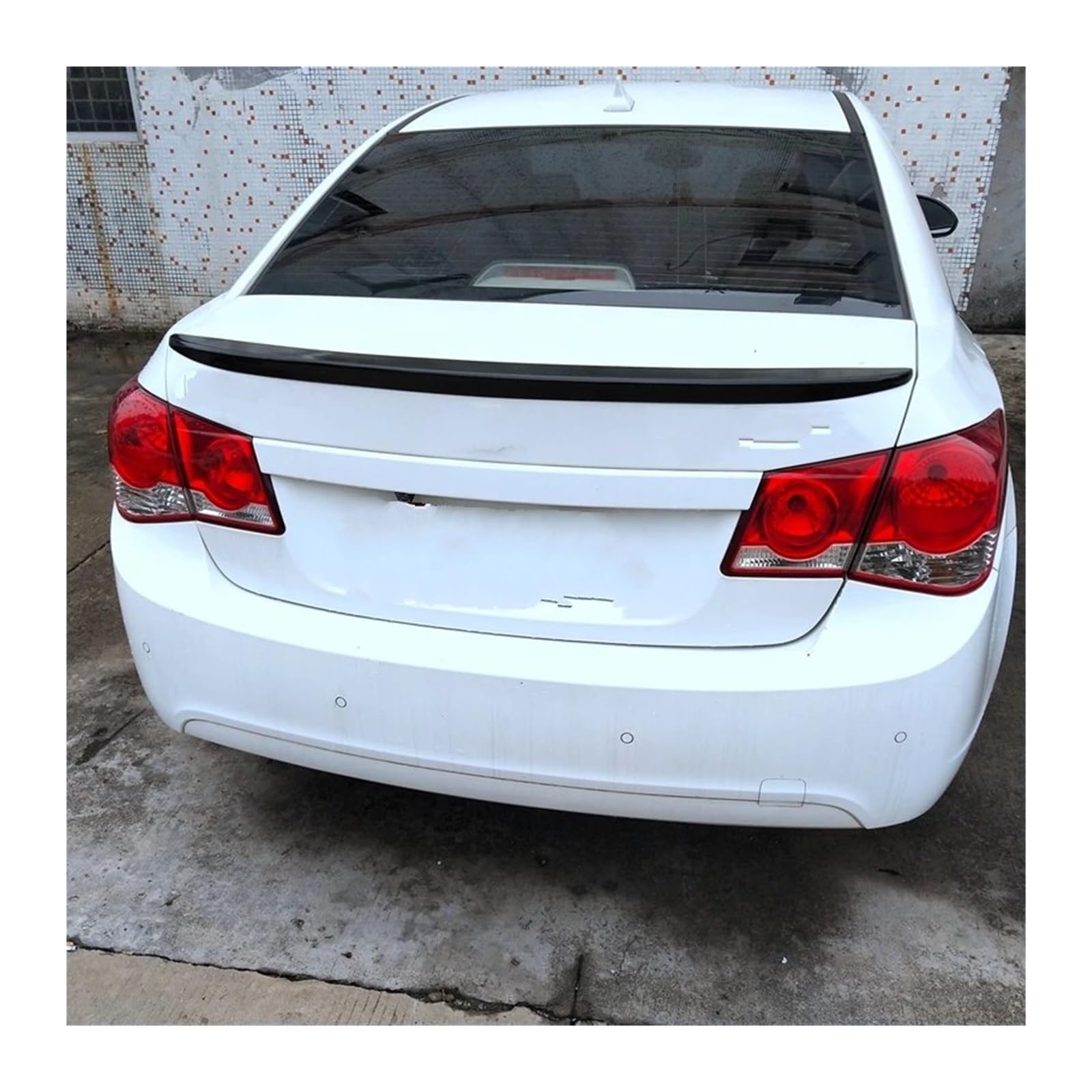 Auto Spoiler Für Chevrolet Für Cruze Für Spoiler 2009 2010 2011 2012 2013 2014 ABS Kunststoff Hinten Trunk Lip Spoiler Auto Hinten Flügel Dekoration Auto Spoiler Wing(Clear) von ZJYZYQ