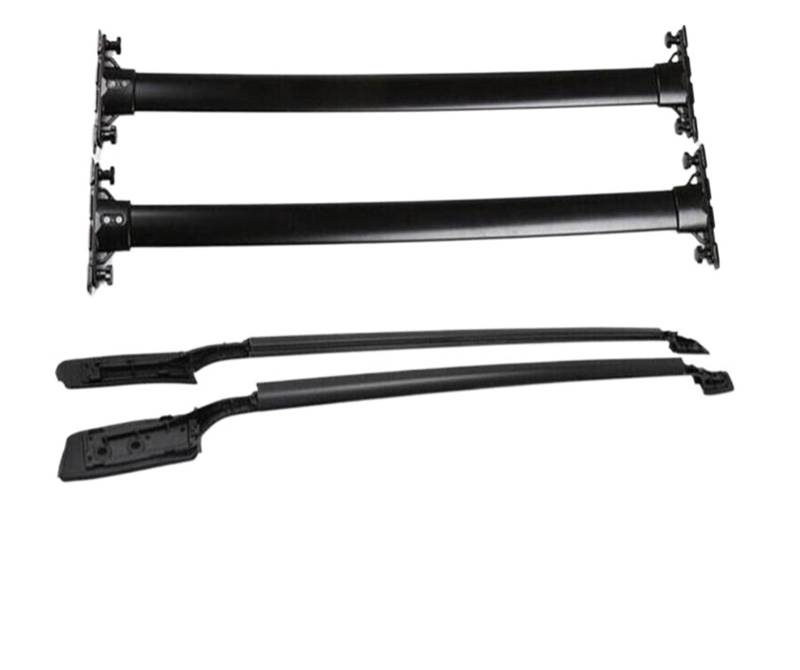 Gepäckträger Dachgepäckträger Dachträger Querträger Für Toyota Für Land Für Cruiser Für LC200 2008 2009 2010 2011 2012 2013 2014 2015 2016 2017 2018-2021 Racks Trägerschiene Dachträger(Silver) von ZJYZYQ