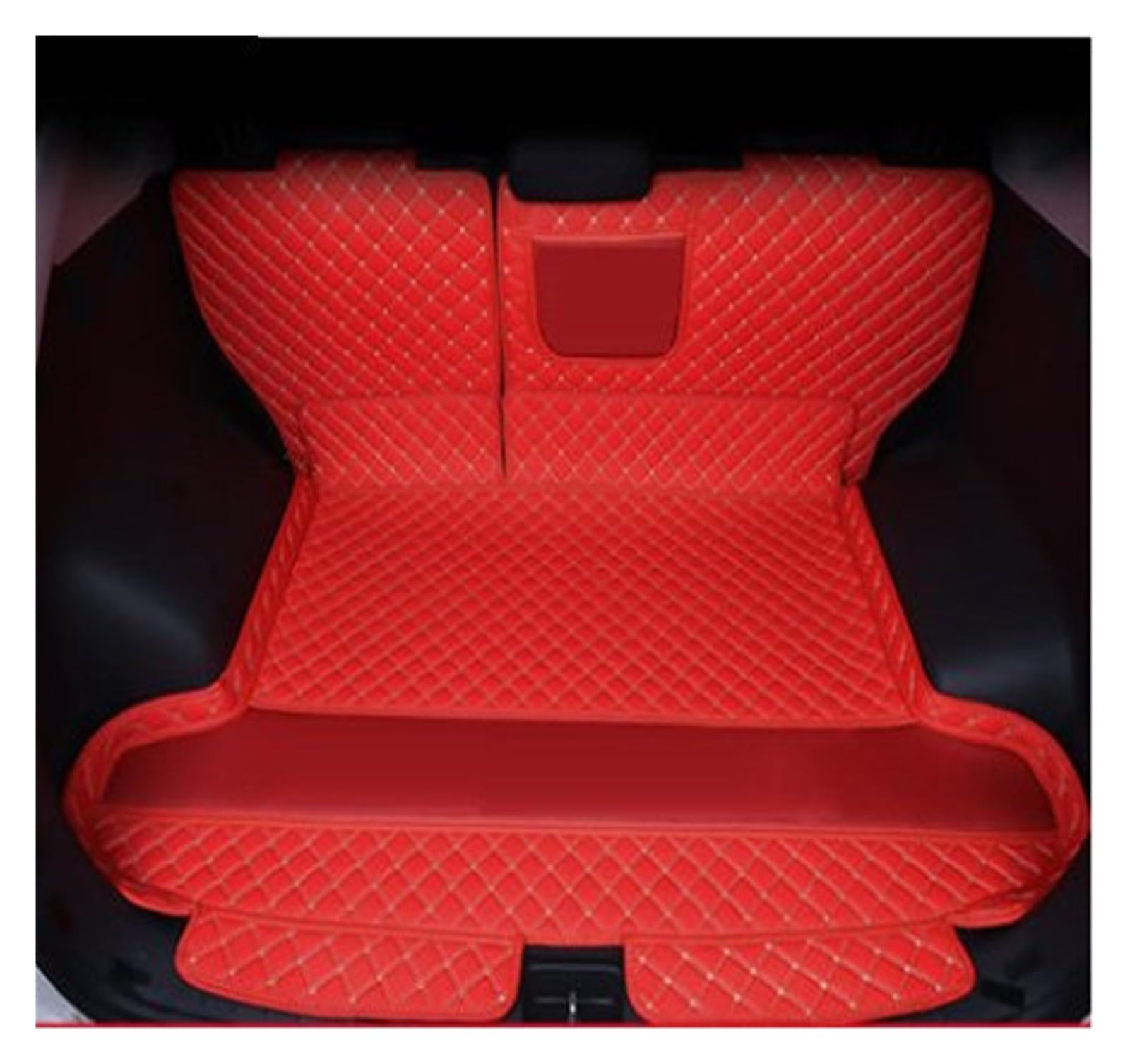 Kofferraummatten Auto-Kofferraummatte Modifizierte Boot Cargo Liner Tray Teppich Pads Autoabdeckungen Für Hyundai Für Tucson 2018 2019 Kofferraumwannenauskleidung(B red) von ZJYZYQ