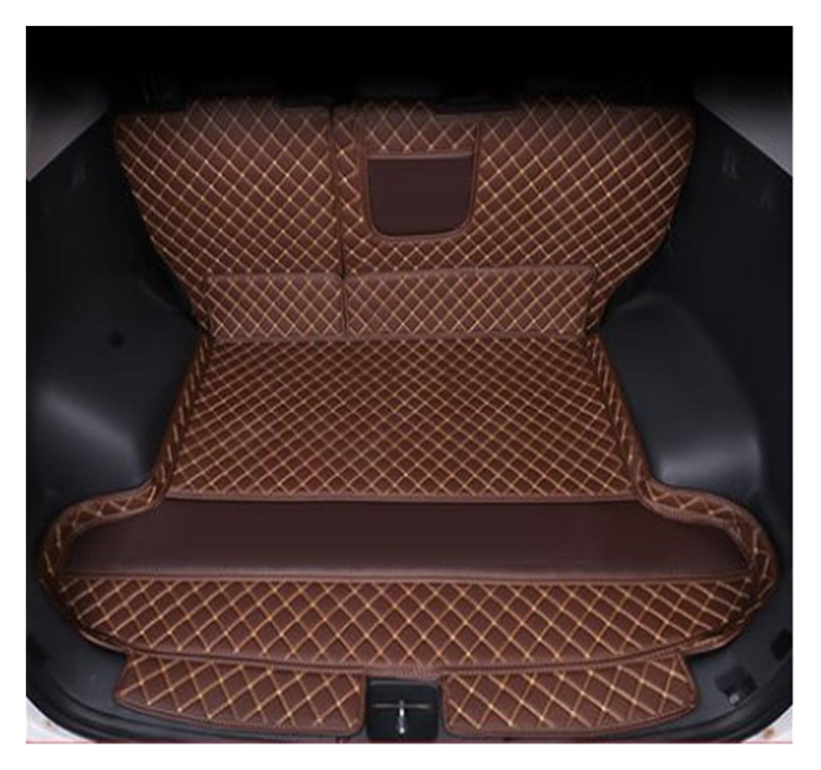 Kofferraummatten Auto-Kofferraummatte Modifizierte Boot Cargo Liner Tray Teppich Pads Autoabdeckungen Für Hyundai Für Tucson 2018 2019 Kofferraumwannenauskleidung(Coffee) von ZJYZYQ