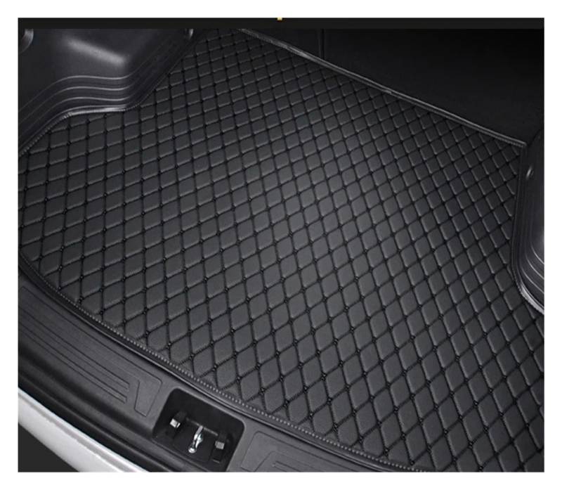 Kofferraummatten Auto-Kofferraummatten Cargo Liner Teppiche wasserdichte Teppiche Für Fit Für Jazz 2008 2009 2010 2011 2012 2013 Kofferraumwannenauskleidung(Black with Black) von ZJYZYQ