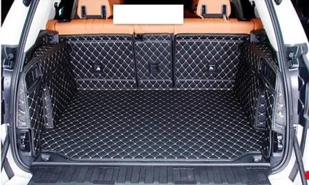 Kofferraumschutzmatte Für X5 Für G05 2020 wasserdichte Cargo-Liner Matten Boot Teppiche Für X5 2019 Vollen Satz Auto Stamm Matten + Zurück Tür Matte Kofferraumwanne(Black beige 2) von ZJYZYQ