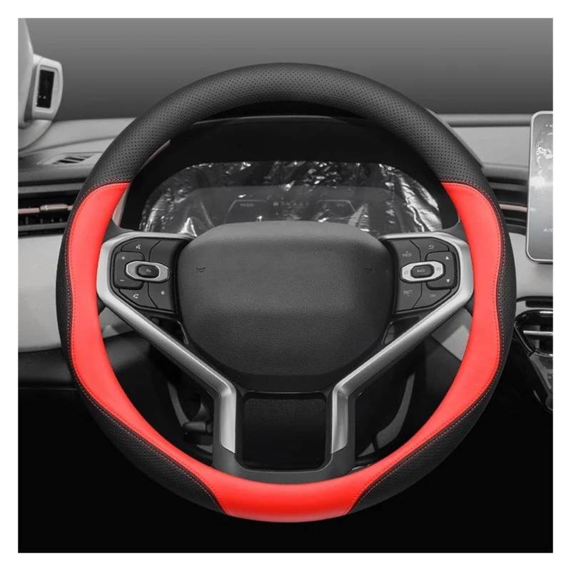 Lenkrad Abdeckung Für Haval Für H6 Für H7 Für H9 Für H6 Für 3rd Für Dargo Auto Leder Non-Slip Sweatproof Innen Griff Abdeckung Lenkrad Abdeckung Lenkradschutz(Red) von ZJYZYQ