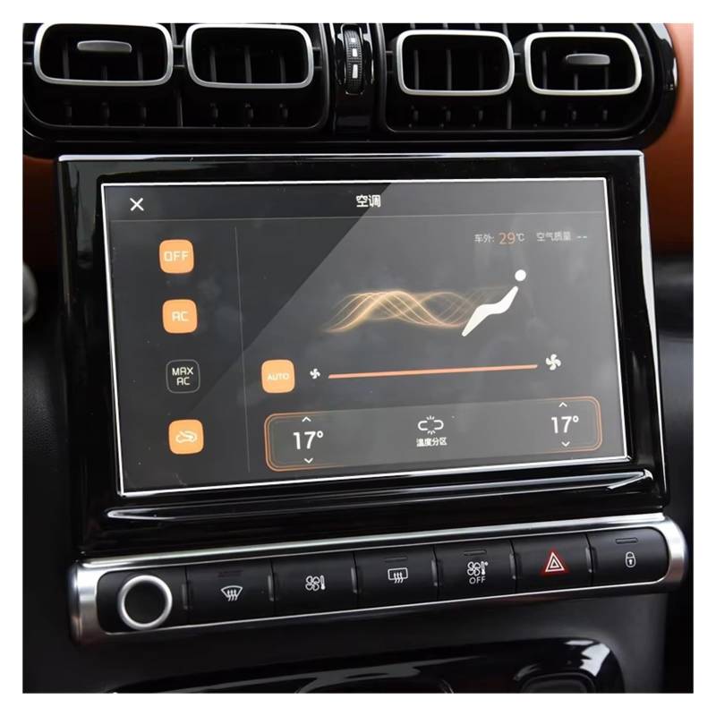 Navigation Schutzfolie Auto Screen Protector Für Citroen Für C4 Für Aircross 2018 2019 HD Klar Auto GPS Navigation Gehärtetem Glas Schützen Film Digital Cockpit Schutzfolie von ZJYZYQ