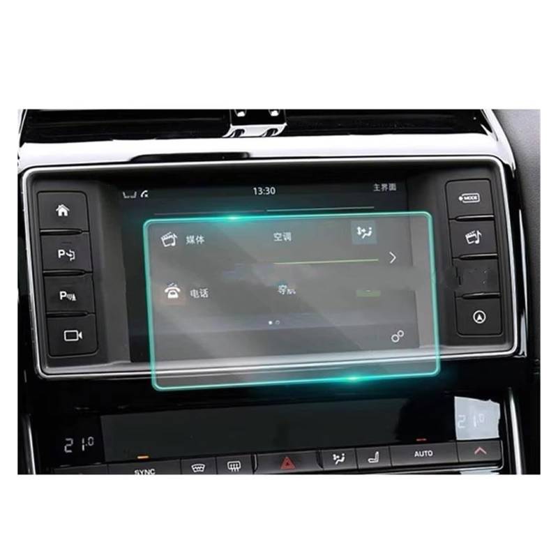 Navigation Schutzfolie Für Jaguar Für XE 2015 2016 2017 2018 2019 2020 8 Zoll 10.2 Zoll GPS Navigation Anti-Scratch-Screen-schutzfolie Digital Cockpit Schutzfolie(B) von ZJYZYQ