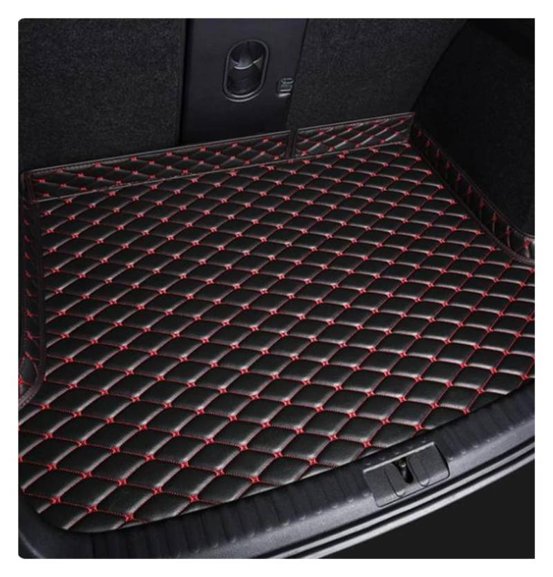 ZJYZYQ Kofferraumschutzmatte Für 5 Serie Für F07 Für GT 2010 2011 2012 2013 2014 2015 2016 Anti Slip Matte Auto Stamm Matten Auto Hinten Boot Liner Kofferraumwanne(Black red) von ZJYZYQ