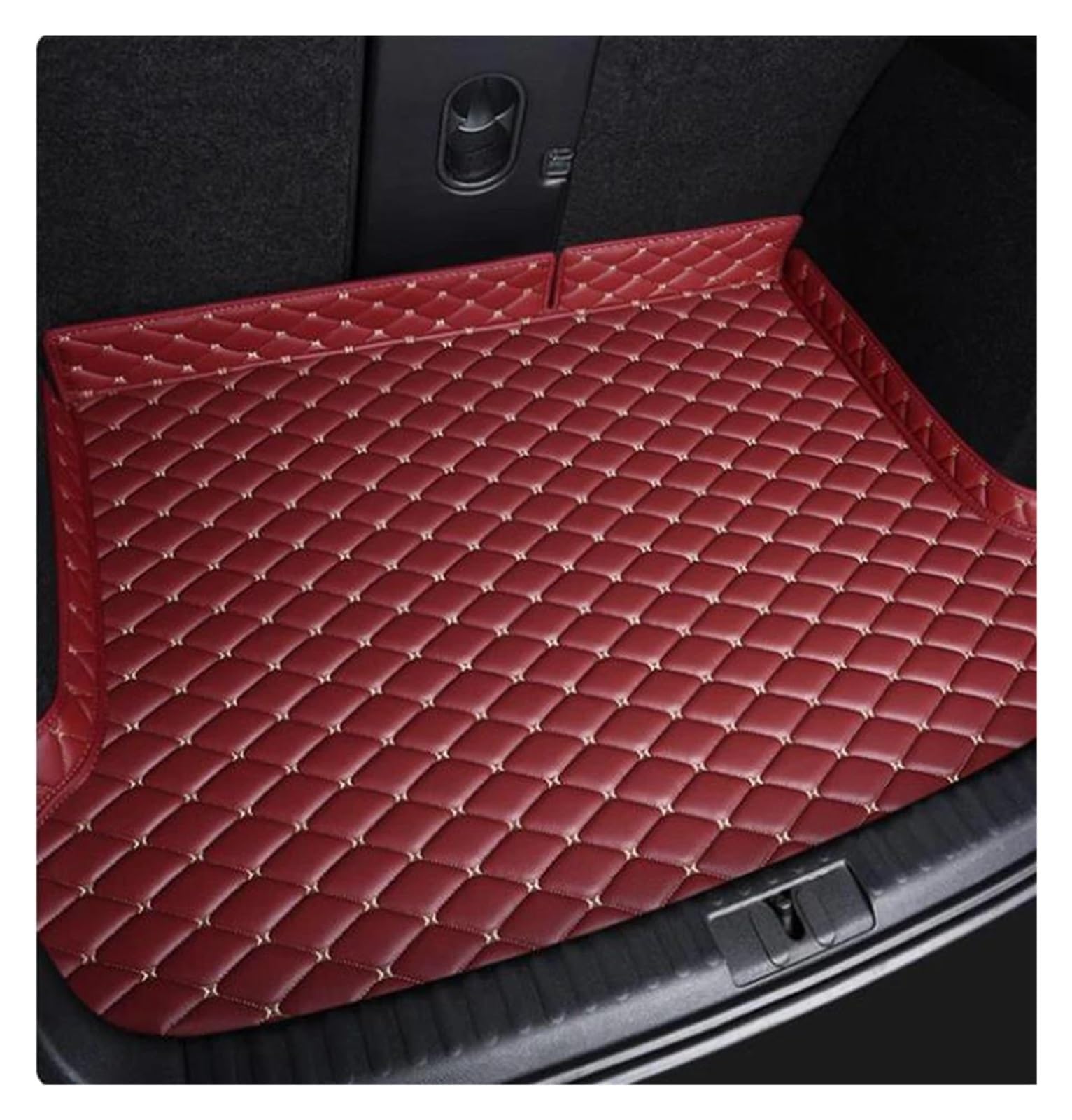 ZJYZYQ Kofferraumschutzmatte Für 5 Serie Für F11 2011 2012 2013 2014 2015 2016 Boot Liner Anti Slip Matte Auto Stamm Matten Auto Hinten Boot Liner Kofferraumwanne(Wind red) von ZJYZYQ