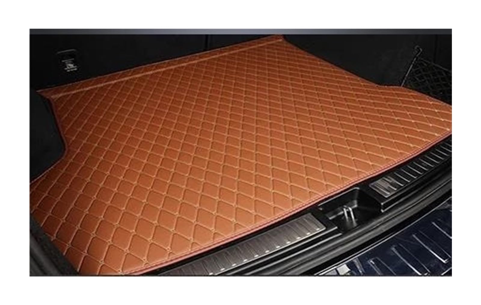 ZJYZYQ Kofferraumschutzmatte Für Cadillac Für SRX 2010 2011 2012 2013 2014 2015 2016 Cargo-Liner Innen Boot Kofferraum Matte Boot Liner Anti Slip Matte Kofferraumwanne(Brown) von ZJYZYQ