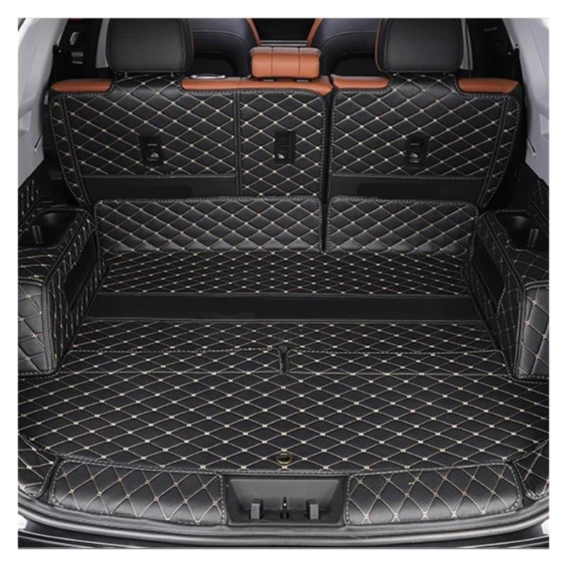 ZJYZYQ Kofferraumschutzmatte Für Chery Für Tiggo Für 8 Pro 2021 2022 2023 Auto Matten Auto Stamm Net Cargo Mat Autos Teile Boot Liner Anti Slip Matte Kofferraumwanne(Black White line) von ZJYZYQ