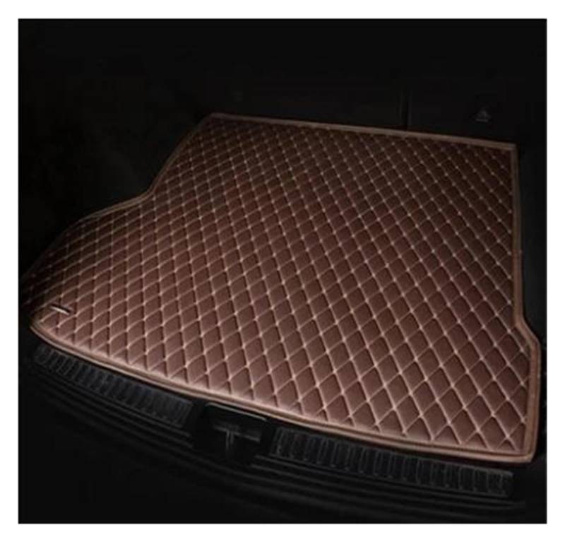 ZJYZYQ Kofferraumschutzmatte Für Citroen Für C5 Für Aircross 2017 2018 2019 2020 Cargo-Liner Innen Boot Leder Kofferraum Matte Boot Liner Anti Slip Matte Kofferraumwanne(Brown 12) von ZJYZYQ