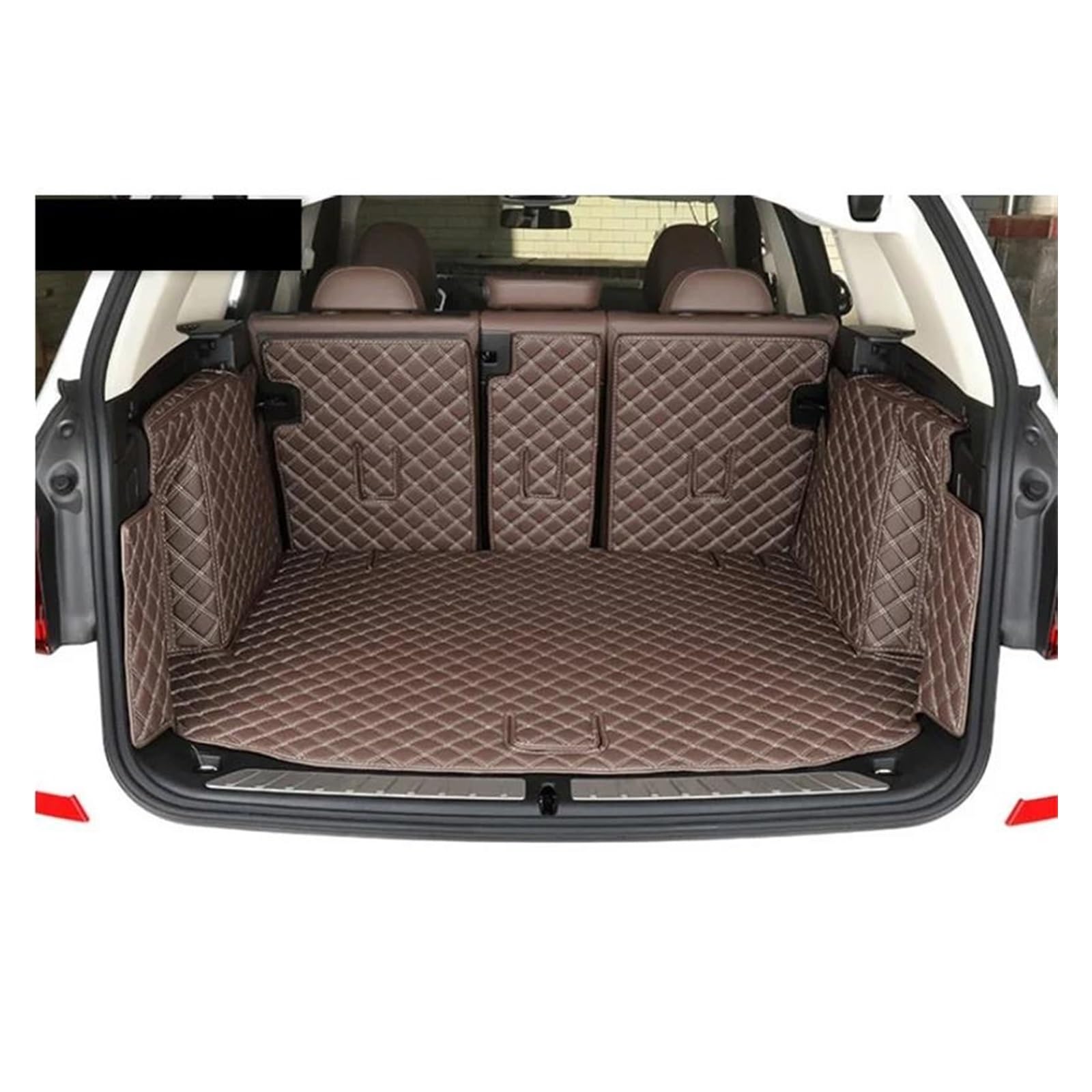 ZJYZYQ Kofferraumschutzmatte Für IX3 2022 2021 2020 wasserdichte Boot Teppiche Cargo-Liner Set Auto Stamm Matten Auto-Styling Auto Hinten Boot Liner Kofferraumwanne(Coffee) von ZJYZYQ