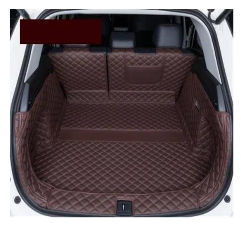 ZJYZYQ Kofferraumschutzmatte Für Toyota Für RAV4 Für RAV 4 Für XA50 Für XA 50 2020 2021 Auto Stamm Schutz Leder Matte Catpet Innen Abdeckung Teil Kofferraumwanne(Full Cover Brown) von ZJYZYQ