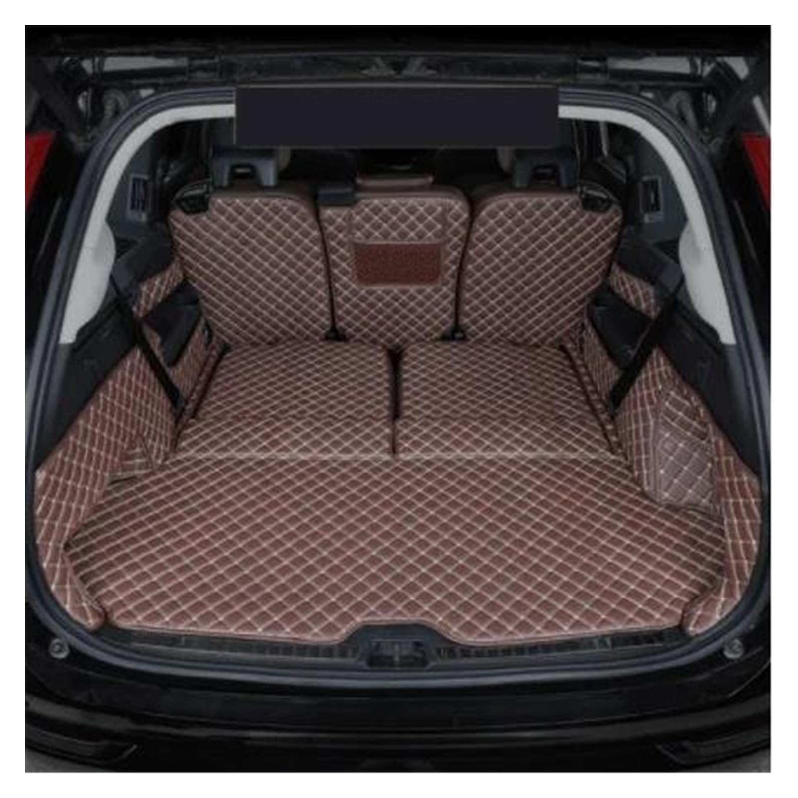 ZJYZYQ Kofferraumschutzmatte Für Volvo Für XC90 2015 2016 2017 2018 Cargo-Liner Teppiche Auto Alfombrillas Coche Tapetes para Carro Leder Kofferraum Matte Kofferraumwanne(Coffee2) von ZJYZYQ