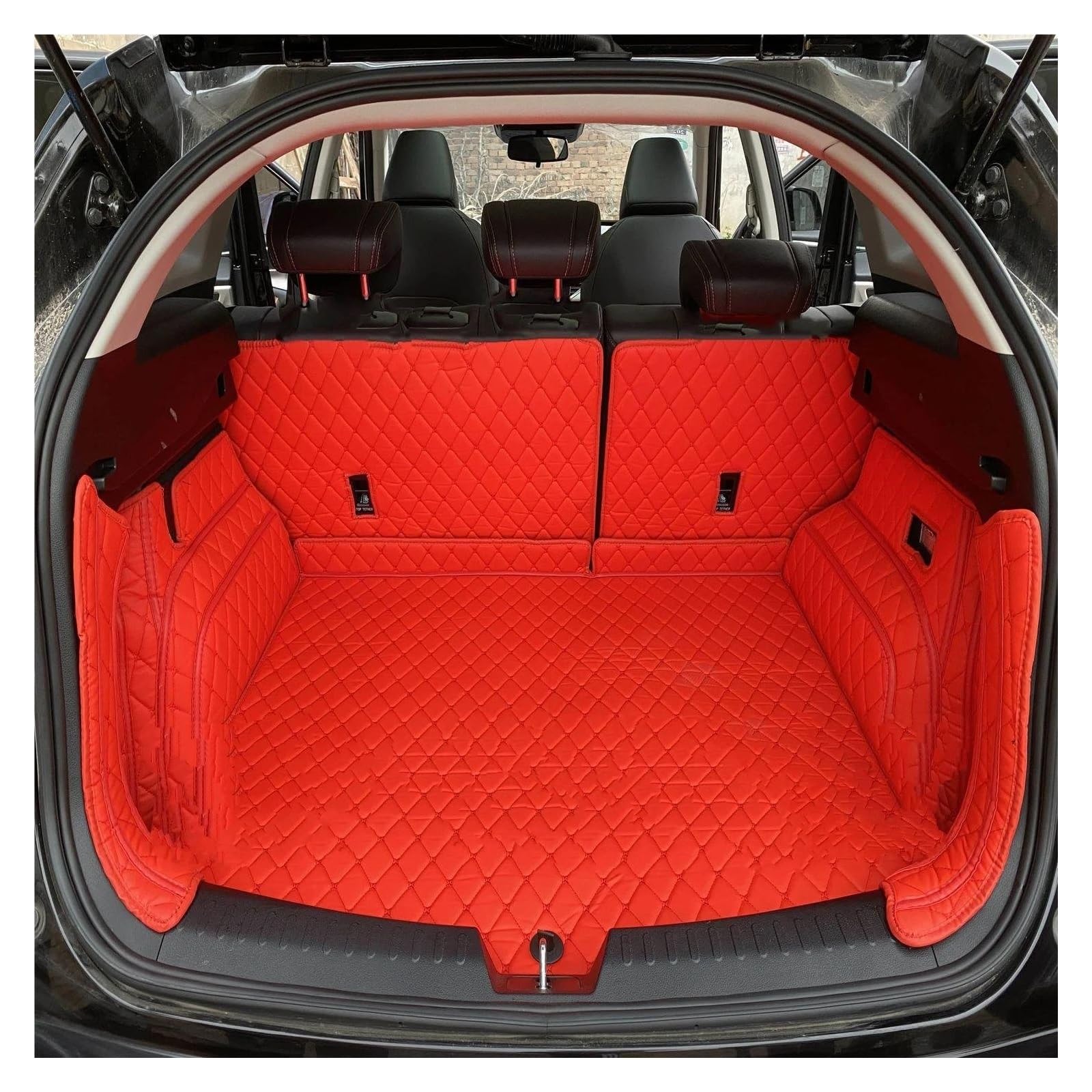 ZJYZYQ Kofferraumschutzmatte Für X7 Für G07 2019 2020 Cargo-Liner Liner Pad Stamm Boot Matte Teppich Schwanz Fracht Pad Leder Kofferraum Matte Auto-Styling Kofferraumwanne(Full Set 1) von ZJYZYQ