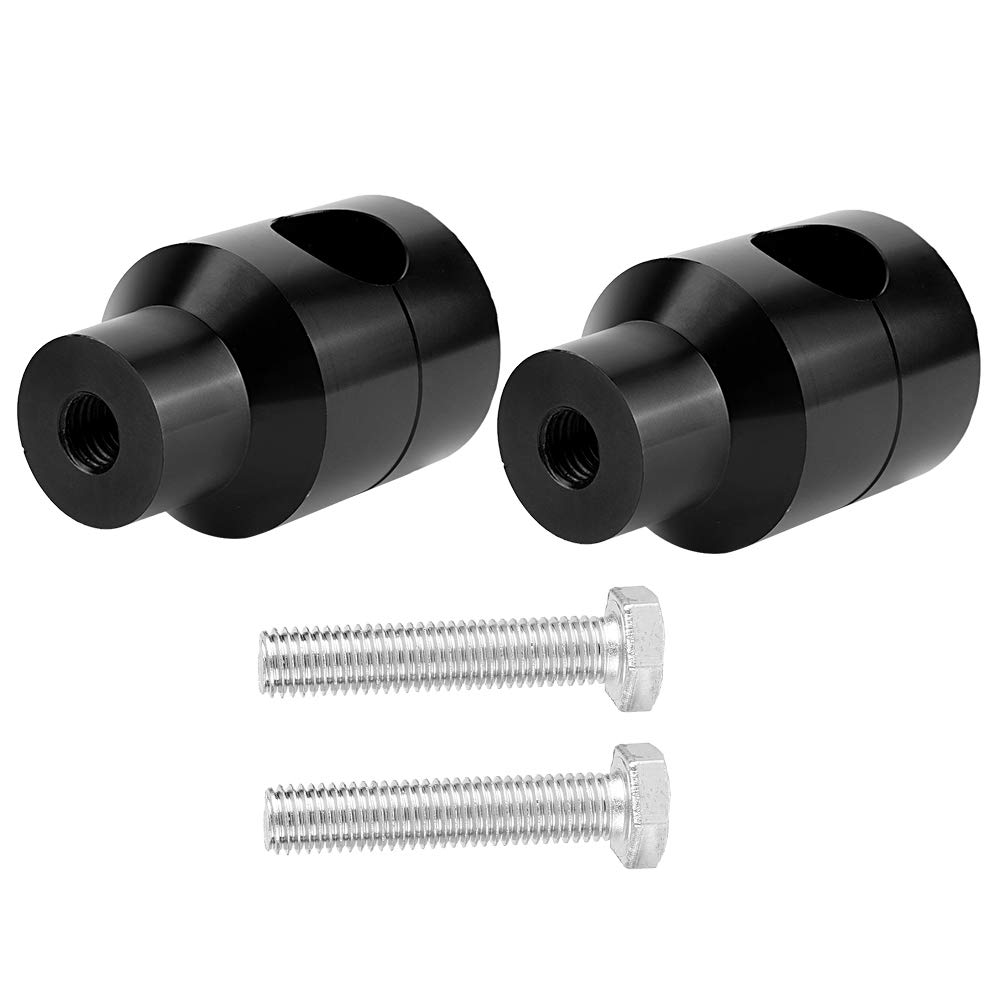 Motorrad-Lenkererhöhung, Motorrad-Teile, Paar, Hebe-Lenkererhöhung, Lenkererhöhung, 22-mm-Lenkerheber aus Aluminiumlegierung für Motorrad-Modifikationen (BLACK) von ZJchao