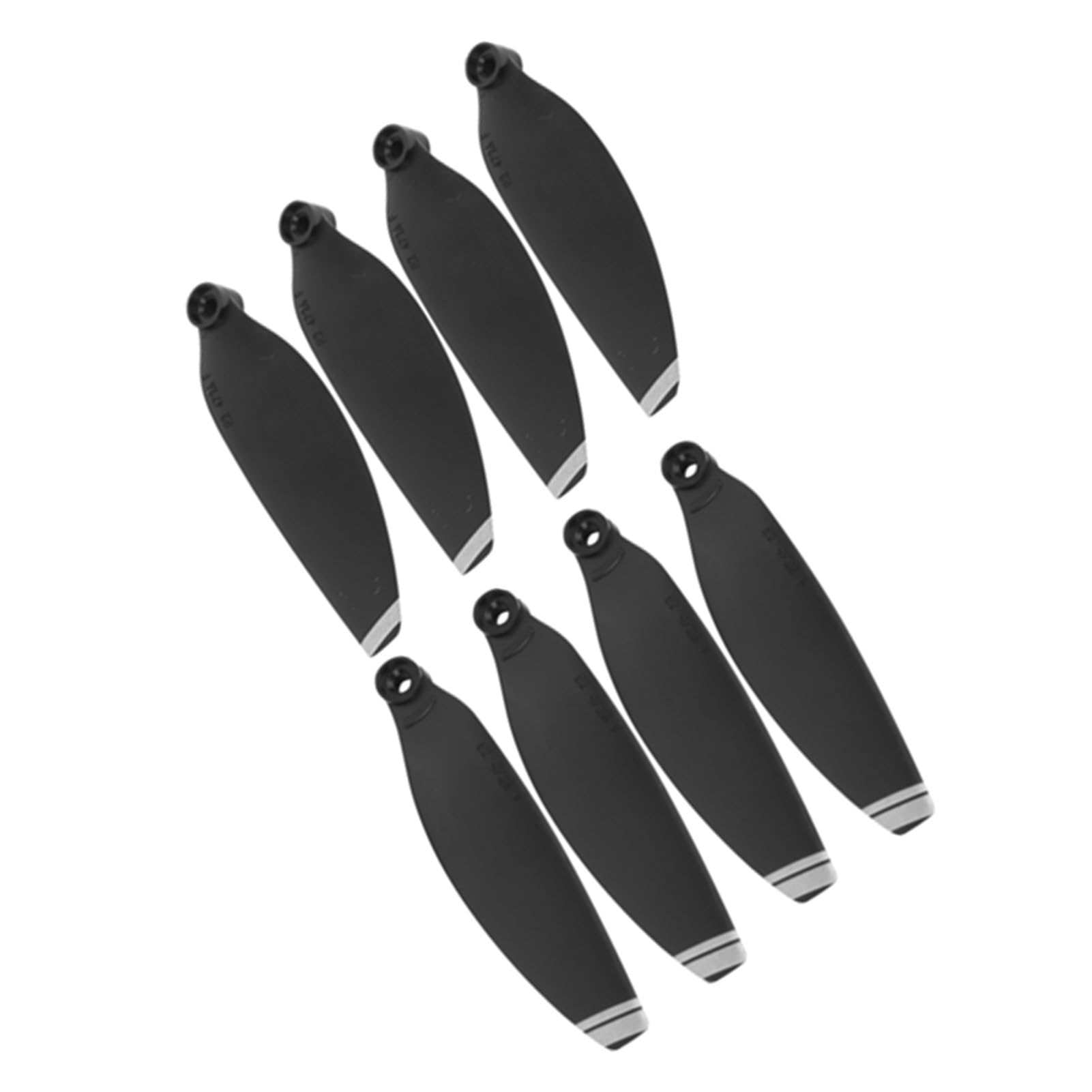 Propeller Wing Blade Drone Ersatzzubehör Passend für Mini Smooth Flight Starker Schub Kleines, Leichtes Design (schwarzer silberner Rand) von ZJchao