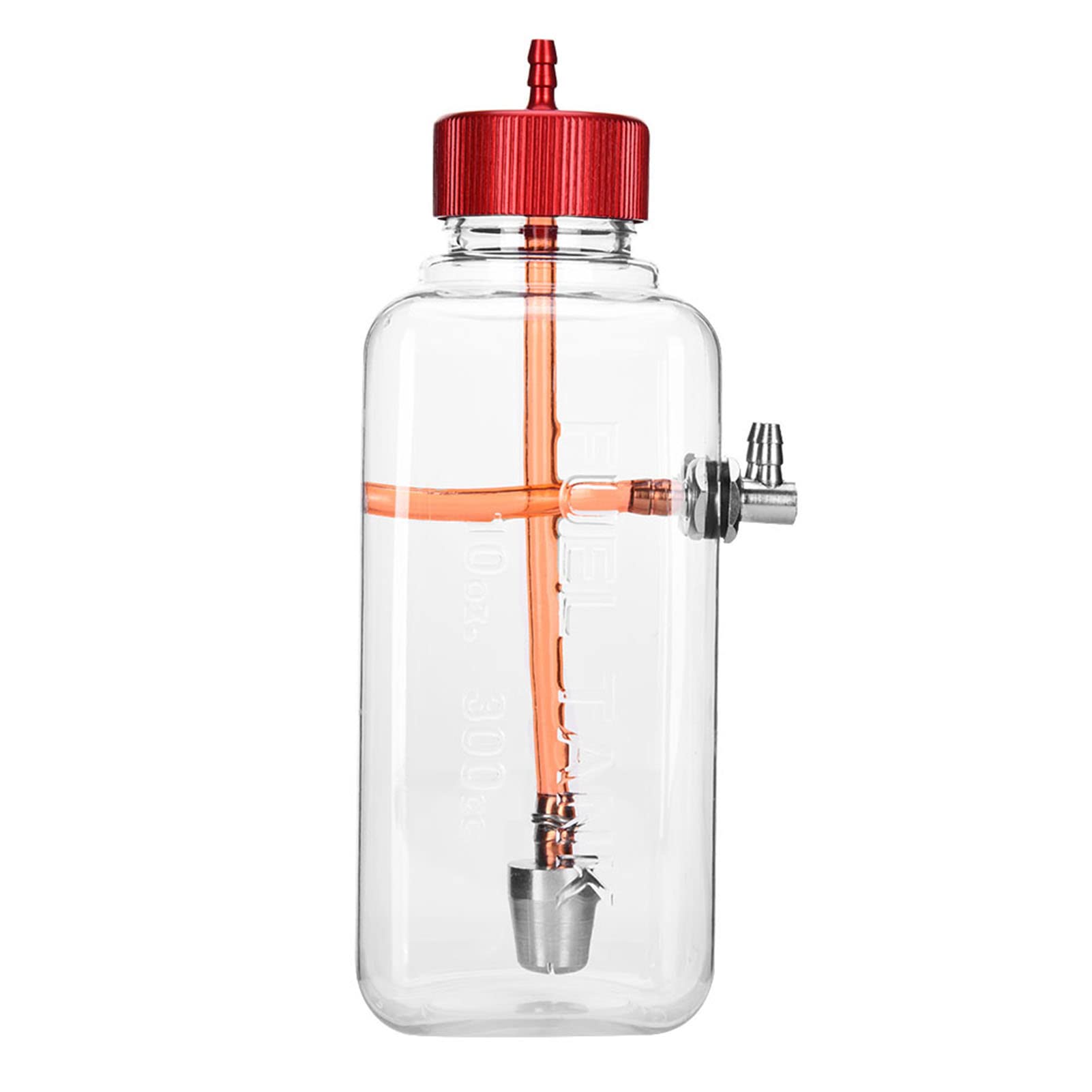 RC Motor Benzin Kraftstofftank Fernbedienung Modellzubehör Fernbedienung Flugzeug Transparenter Kunststoff Kraftstofftank) (300 ml (für 15–26 cm³ Flugzeuge)) von ZJchao