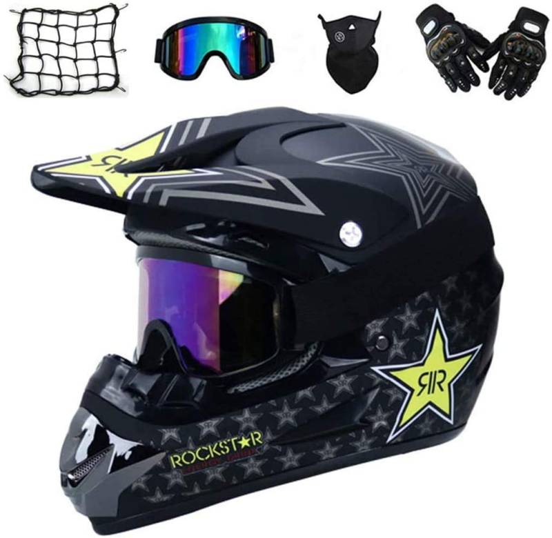 ZKDT Cross-Country-Motorradhelm, Ausdauerhelm, Sportjugend-Cross-Country-Motorradhelm (52~53cm) von ZKDT