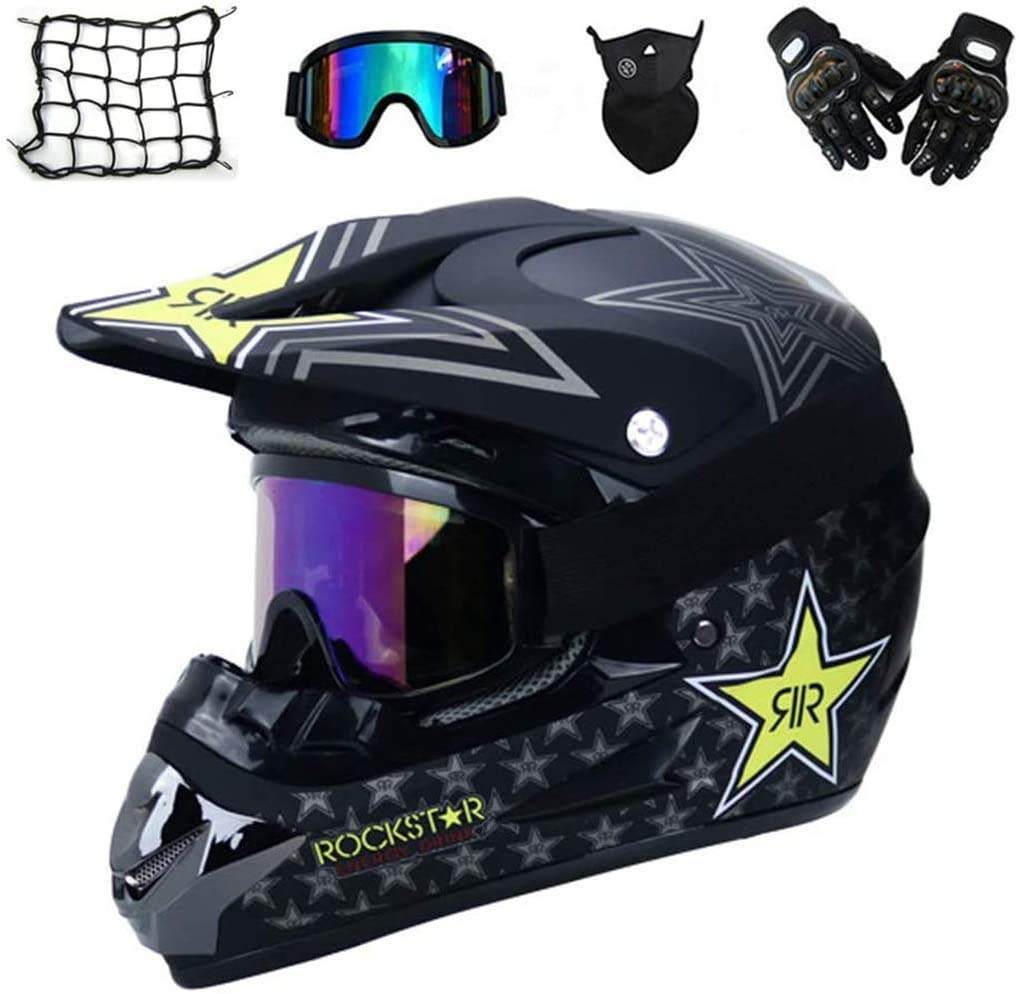 ZKDT Cross-Country-Motorradhelm, Ausdauerhelm, Sportjugend-Cross-Country-Motorradhelm (56~57cm) von ZKDT