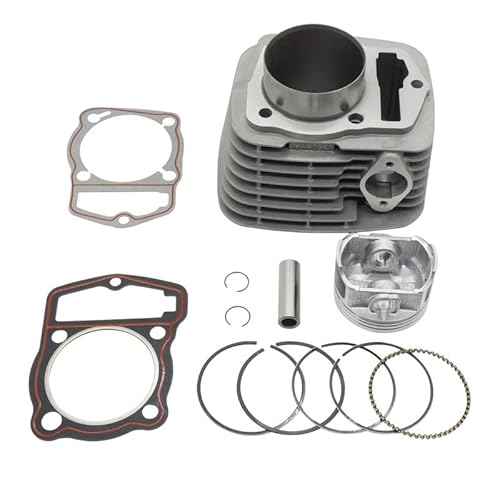 Motorrad Luftgekühlter Motor Kolbenring Zylinderblock Papier Pad Dichtung 65,5 mm for CB250cc ZS166FMM CB250D-G Ka-yo T4(Piston ring) von ZKKJPYYDS